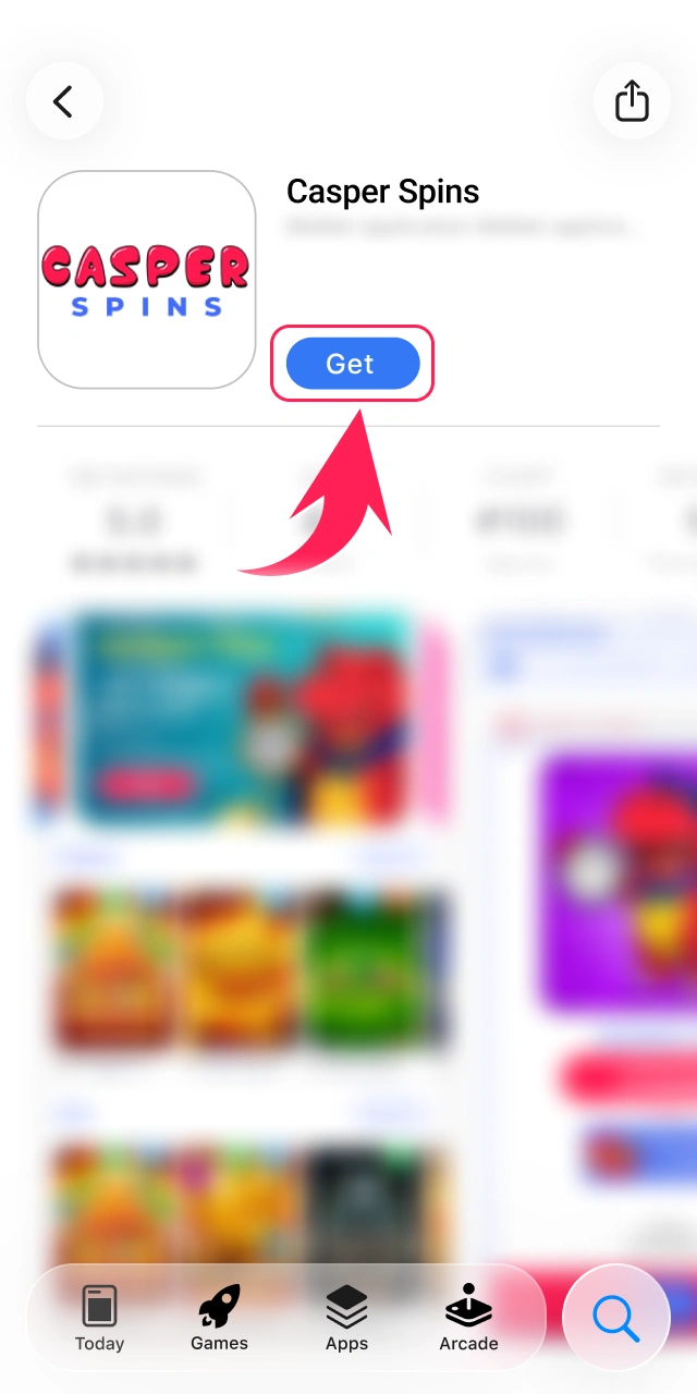 Navigate to the official Apple App Store on your iOS device.