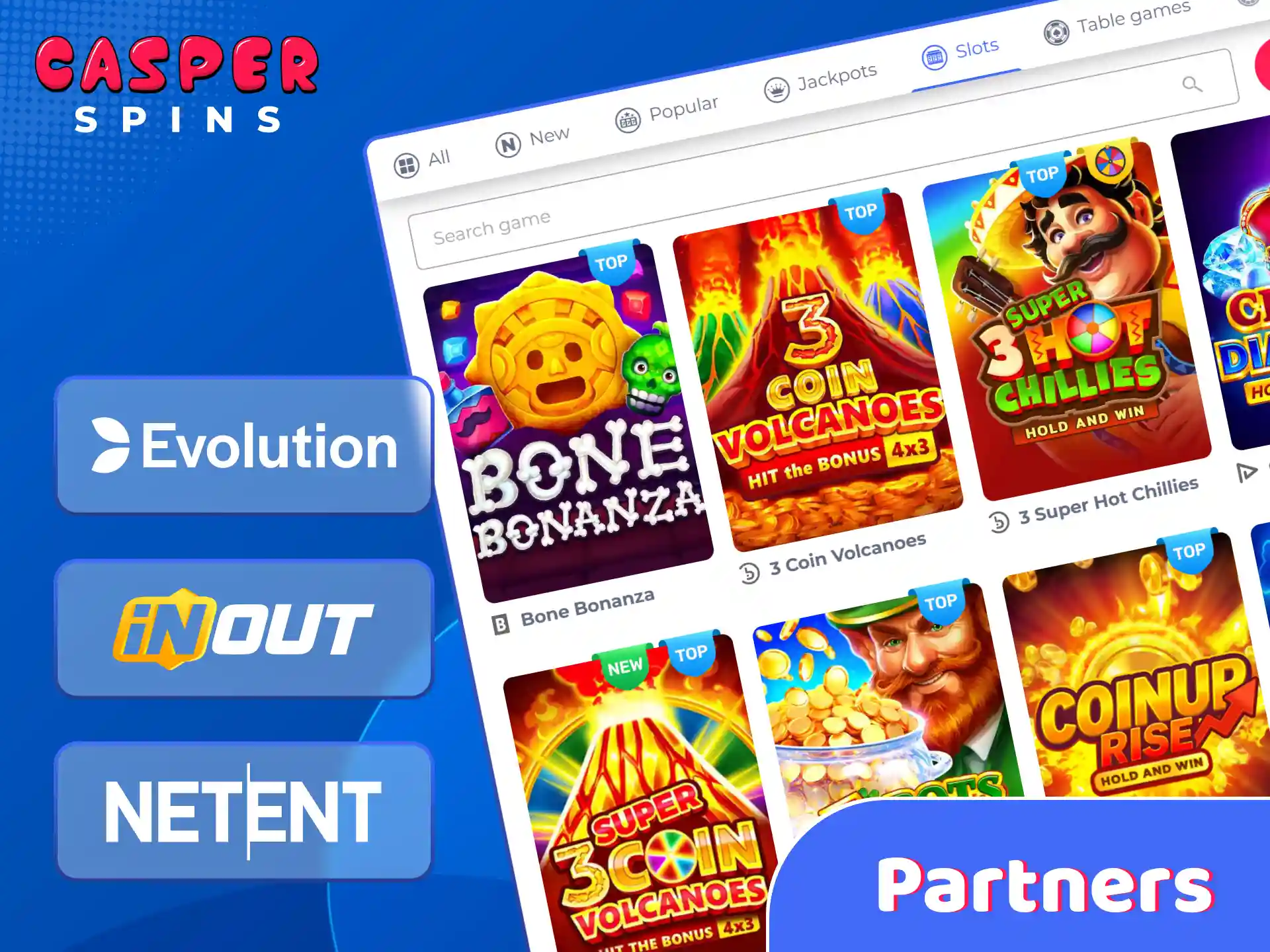 View official brand ambassadors and partners supporting Casper Spins.
