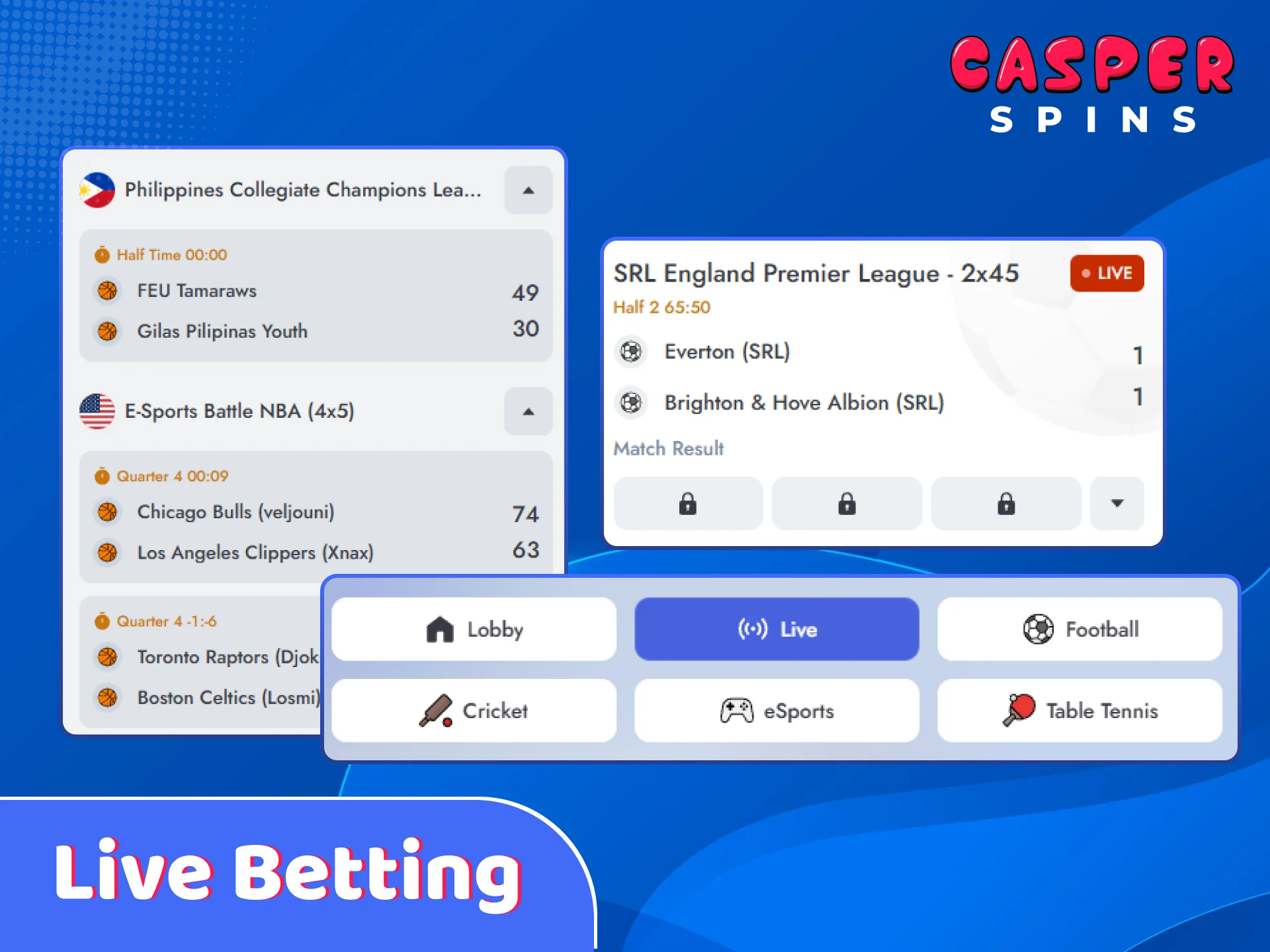 Check out real-time live betting markets and dynamic in-play odds.