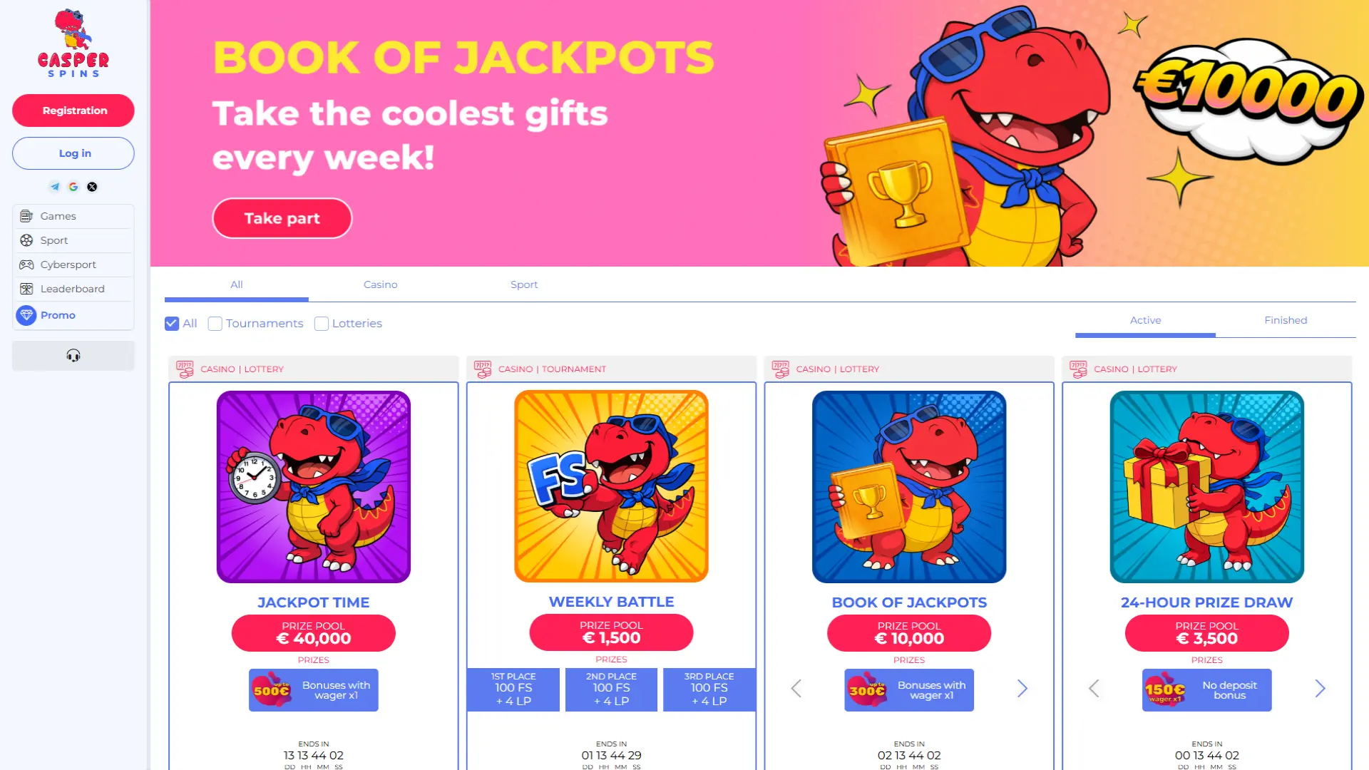 View current Casper Spins promotions and bonuses for UK players.