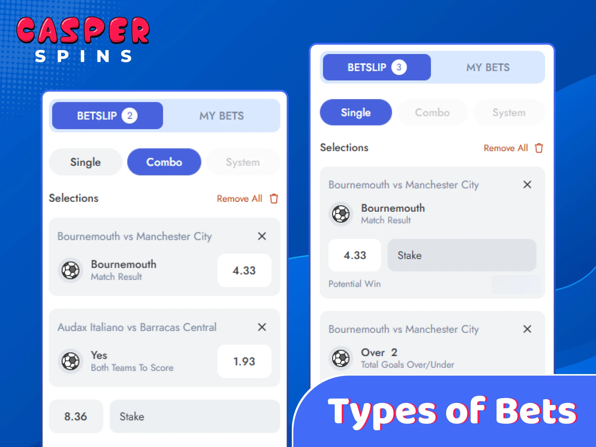 Learn about the different types of bets you can place here.