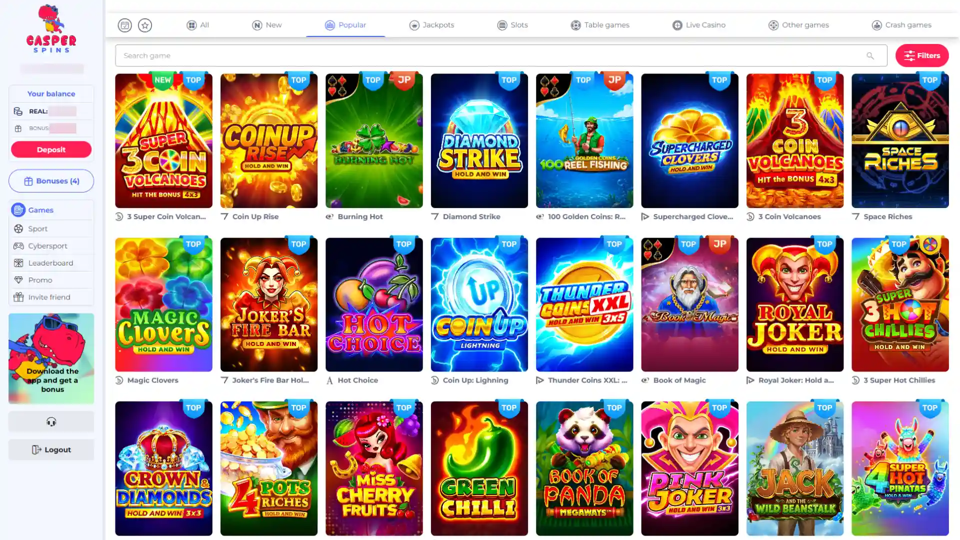 Start playing your favourite online casino games and placing sports bets.