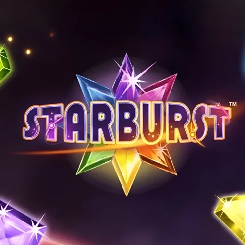 Play the classic cosmic Starburst slot game at Casper Spins.