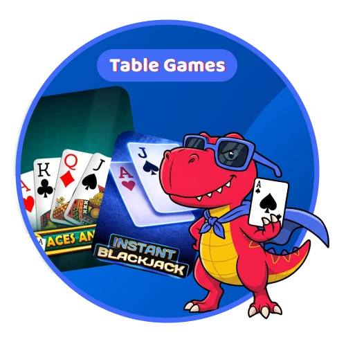 Try classic casino table games like blackjack and roulette at Casper.